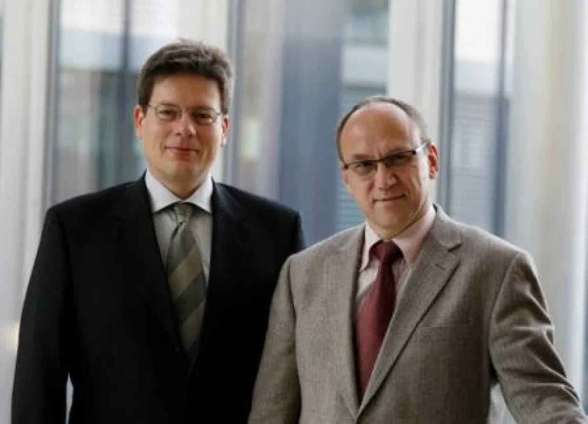 Herr R. Müller, PIKON Deutschland AG und Herr D. Markl, Engel Austria GmbH