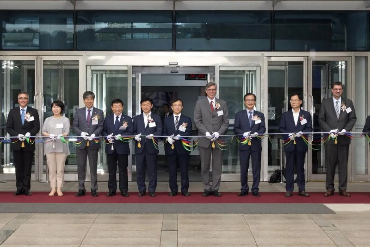 Tape-Cutting-Zeremonie in Südkorea. ()