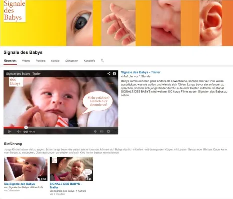 Bild: Signale des Babys - Ein filmisches Lexikon der Babysprache auf YouTube und DVD