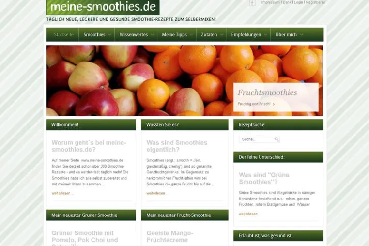 Bild: meine-smoothies.de - das neue Nachschlagewerk für Smoothie-Rezepte im Internet