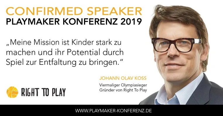 Johann Olav Koss: Kinder Stark Machen Bild: Johann Olav Koss: Kinder Stark Machen