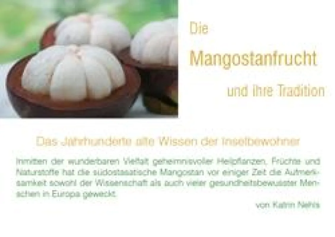 Sonderdruck über Mangostan