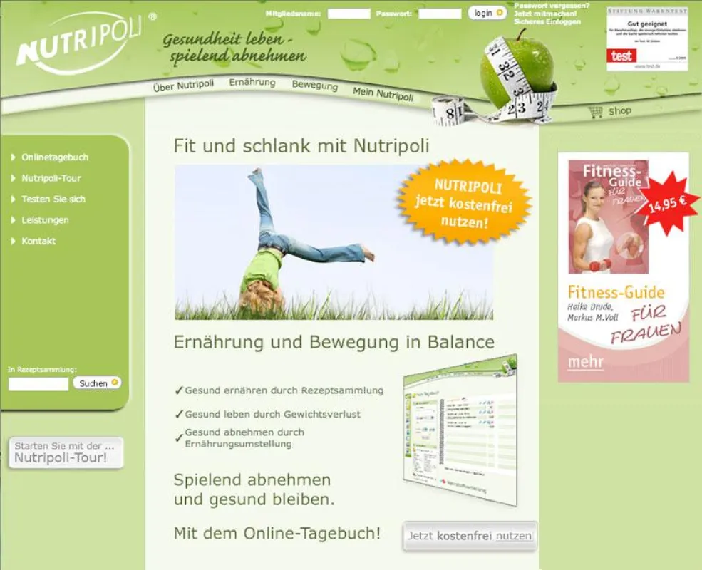Homepage www.nutripoli.de