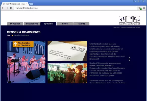 Bild: music4friends mit neuem Messe und Roadshow Spezial