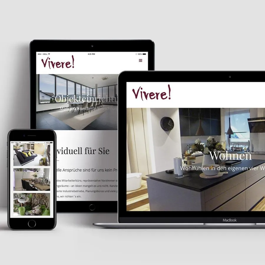 Neuer Webauftritt für Vivere! durch amadeus Agentur