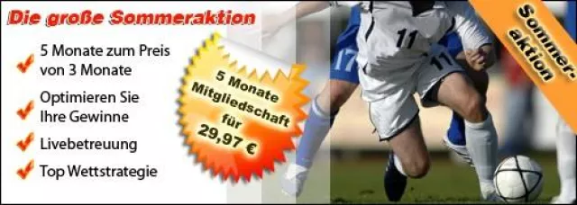 Bild: Portal für Fussball Wettstrategien startet große Sommeraktion