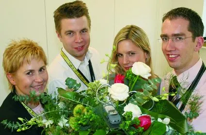 Bild: NJT 2008 - Marketingnachwuchs im Blumenrausch