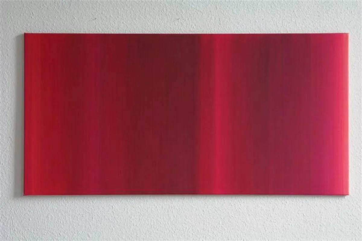 Susanne Stähli: o. T., 2009, Acryl auf Leinwand, 65 x 130 cm