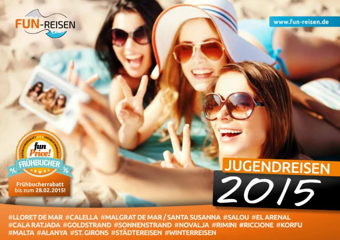 Mit dem neuen Katalog von fun-Reisen lässt sich der Sommer nach Hause bestellen