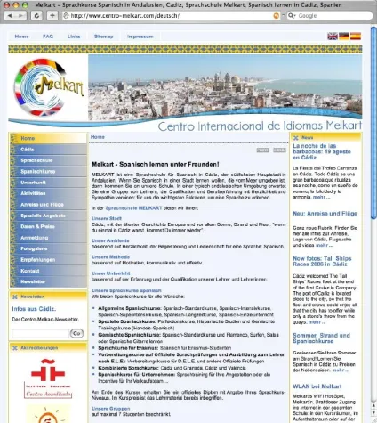 Bild: Spanisch lernen, spanisch leben  -  Sprachschule Centro Melkart jetzt mit neuem Internetangebot