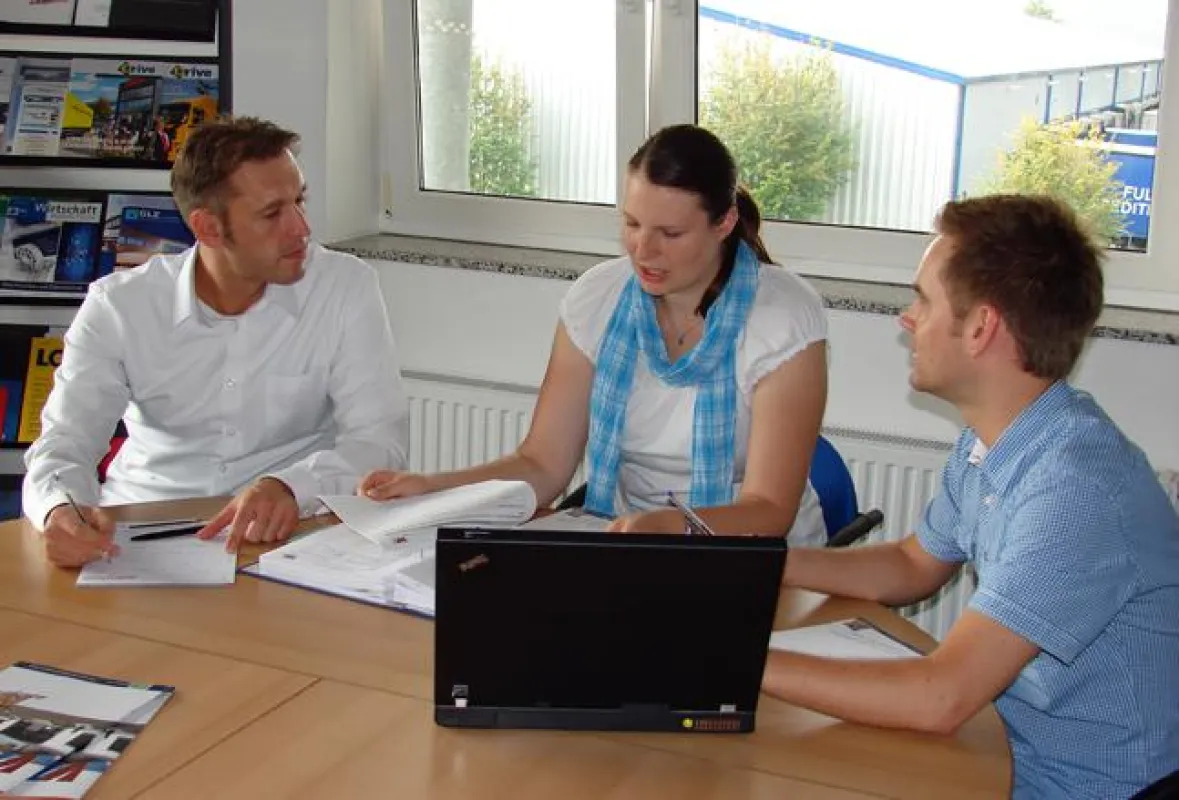 Das VTL Projekt-Team, von links: Christian Zink, Johanna Birkhan, Nico Reuther