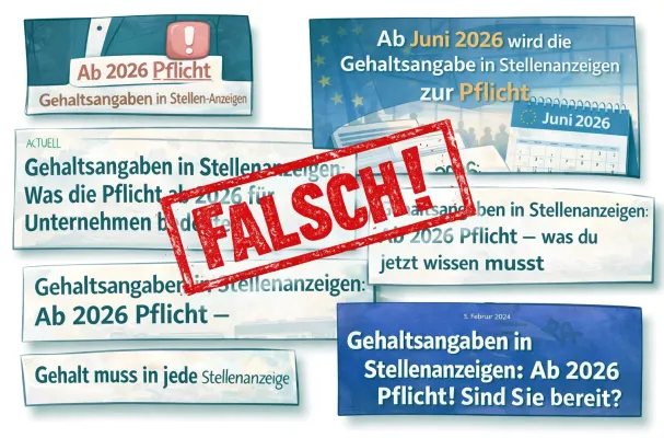 Bild: Keine Pflicht zur Gehaltsangabe in Stellenanzeigen.