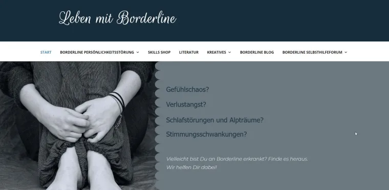 Leben mit Borderline - Selbsthilfeprojekt mit Infomationsseite, Selbsthilfeforum & Blog Bild: Leben mit Borderline - Selbsthilfeprojekt mit Infomationsseite, Selbsthilfeforum & Blog