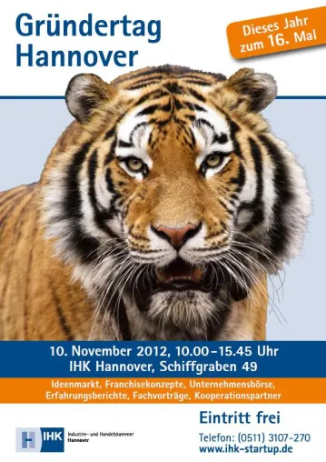 16. Gründertag Hannover am 10. November Bild: 16. Gründertag Hannover am 10. November