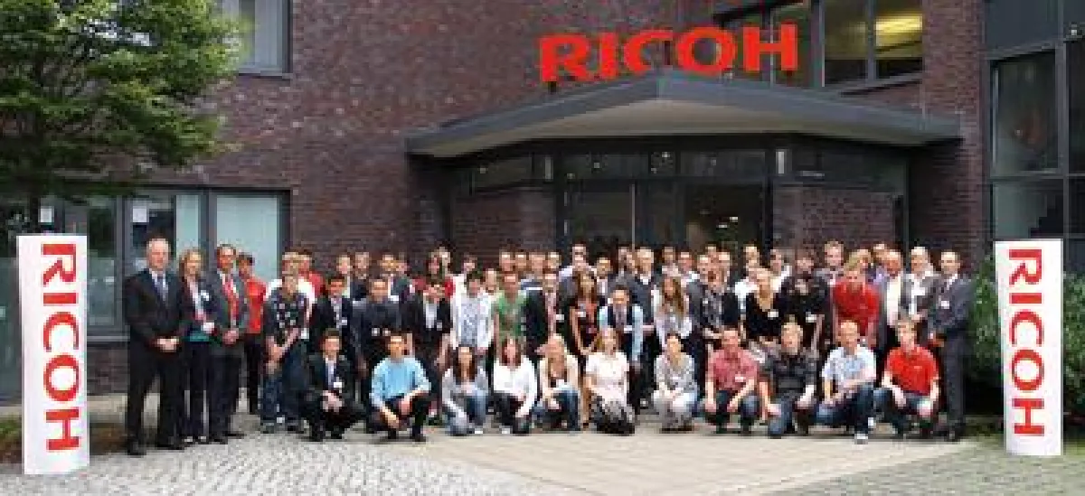 48 neue Auszubildende freuen sich auf den Berufsstart bei Ricoh Deutschland