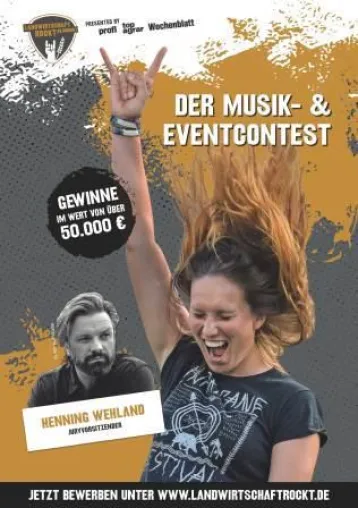 Neuer Musik- & Event-Contest: Landwirtschaft rockt! Da, wo alles herkommt … Bild: Neuer Musik- & Event-Contest: Landwirtschaft rockt! Da, wo alles herkommt …