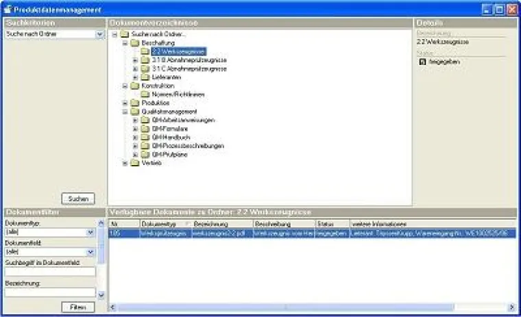 Bild: „CAMback™ enterprise“ mit integriertem Dokumentenmanagement