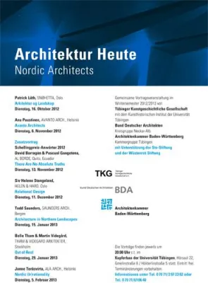 Bild: Vorlesungsreihe „Architektur Heute“ | Nordic Architects