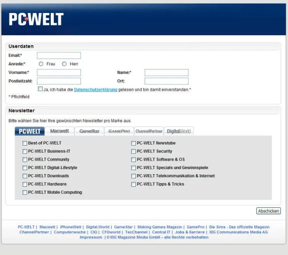 Bild: Mit promio.mail können Empfänger ihre Newsletter selbst verwalten
