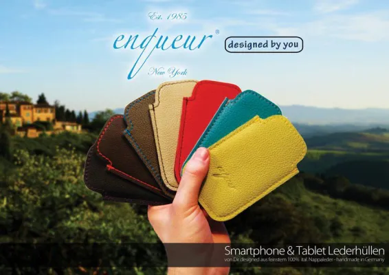 Bild: Lederhüllen für Smartphones und Tablets online selbst gestalten