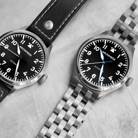 Bild: ARCHIMEDE Pilot Uhr | 36 mm Midsize Fliegeruhr