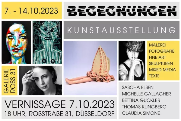 Galerie ROSS31 präsentiert künstlerische Interpretationen von Begegnungen Bild: Galerie ROSS31 präsentiert künstlerische Interpretationen von Begegnungen