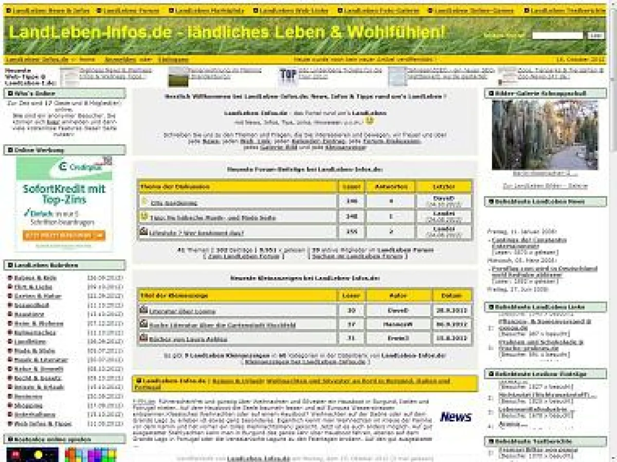 LandLeben-Infos.de Screenshot