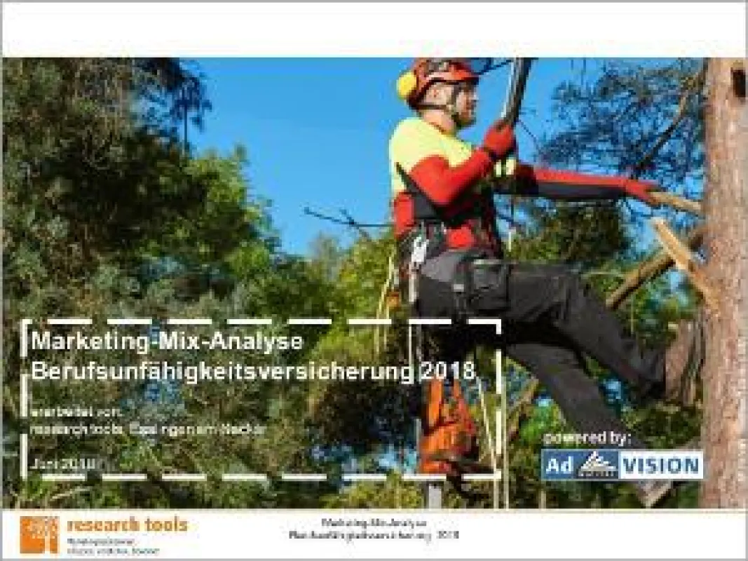Marketing-Mix-Analyse Berufsunfähigkeitsversicherung 2018