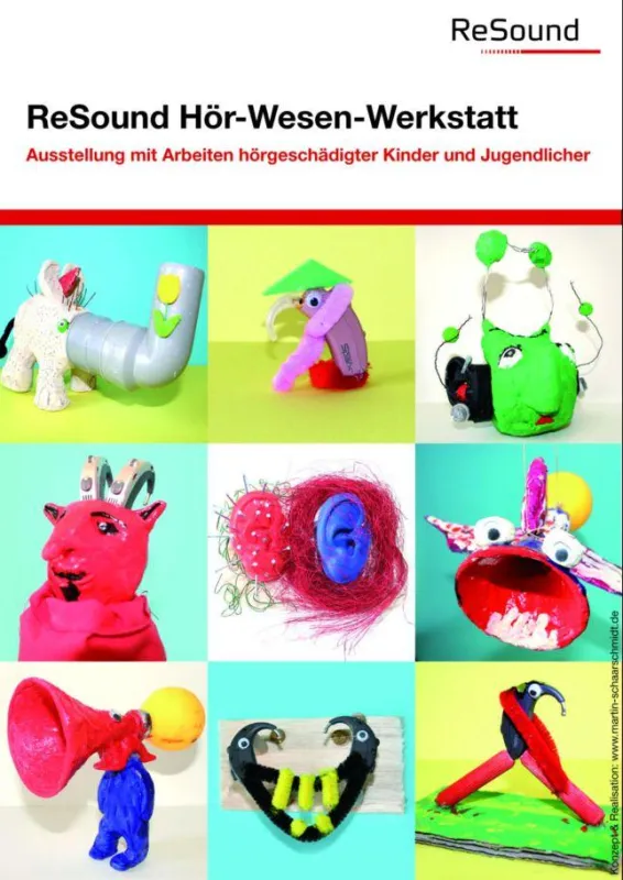 Die Hör-Wesen kommen nach Münster – Plakat zur Ausstellung „ReSound Hör-Wesen-Werkstatt“ (Foto: ReSound)