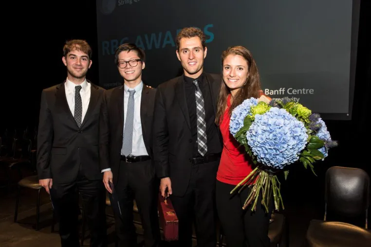 Bild: Dover Quartet im Berliner Ernst-Reuter-Saal - Preisgekröntes US-Streichquartett startet Europa-Tournee