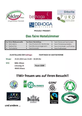 Bild: Die belhoga proudly presents "Das faire Hotelzimmer"