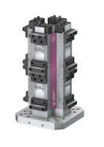 Bild: ROEMHELD auf der AMB: neue Abstützelemente, Bohrungsspanner, Turmspann- und Nullpunkt Spannsysteme