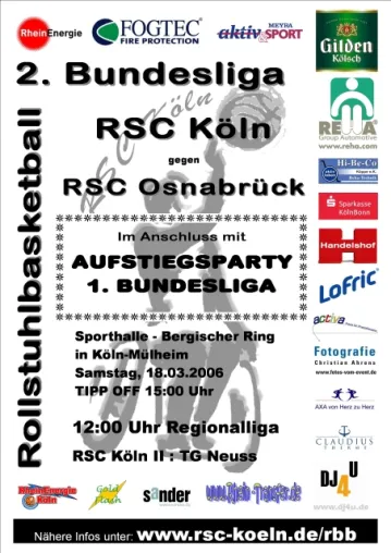 Köln auf dem Sprung in die 1. Liga Bild: Köln auf dem Sprung in die 1. Liga