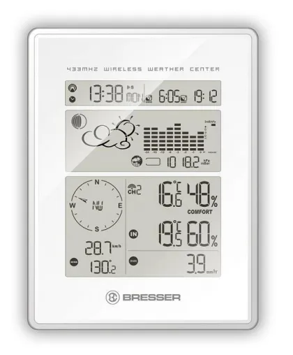 Bild: Multifunktionale Wetterstation "BRESSER Weather Center" überzeugt mit Einfachheit und Zuverlässigkeit