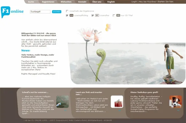 Bild: AKITOGO relauncht die Website der Bildagentur F1 Online auf Basis der Bilddatenbank AKIBASE 3.0