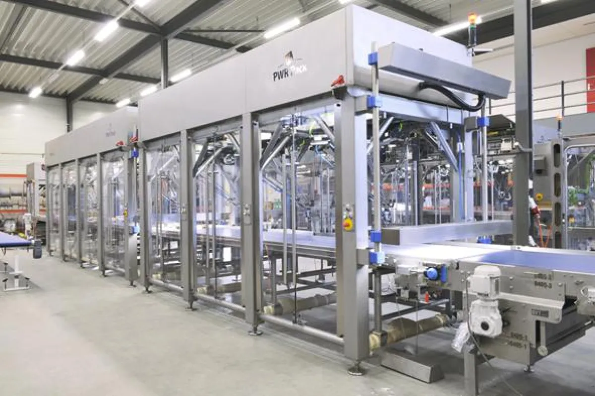 : PWR Pack High Speed Automation Lines completely manufactured out of stainless steel for ease of hy