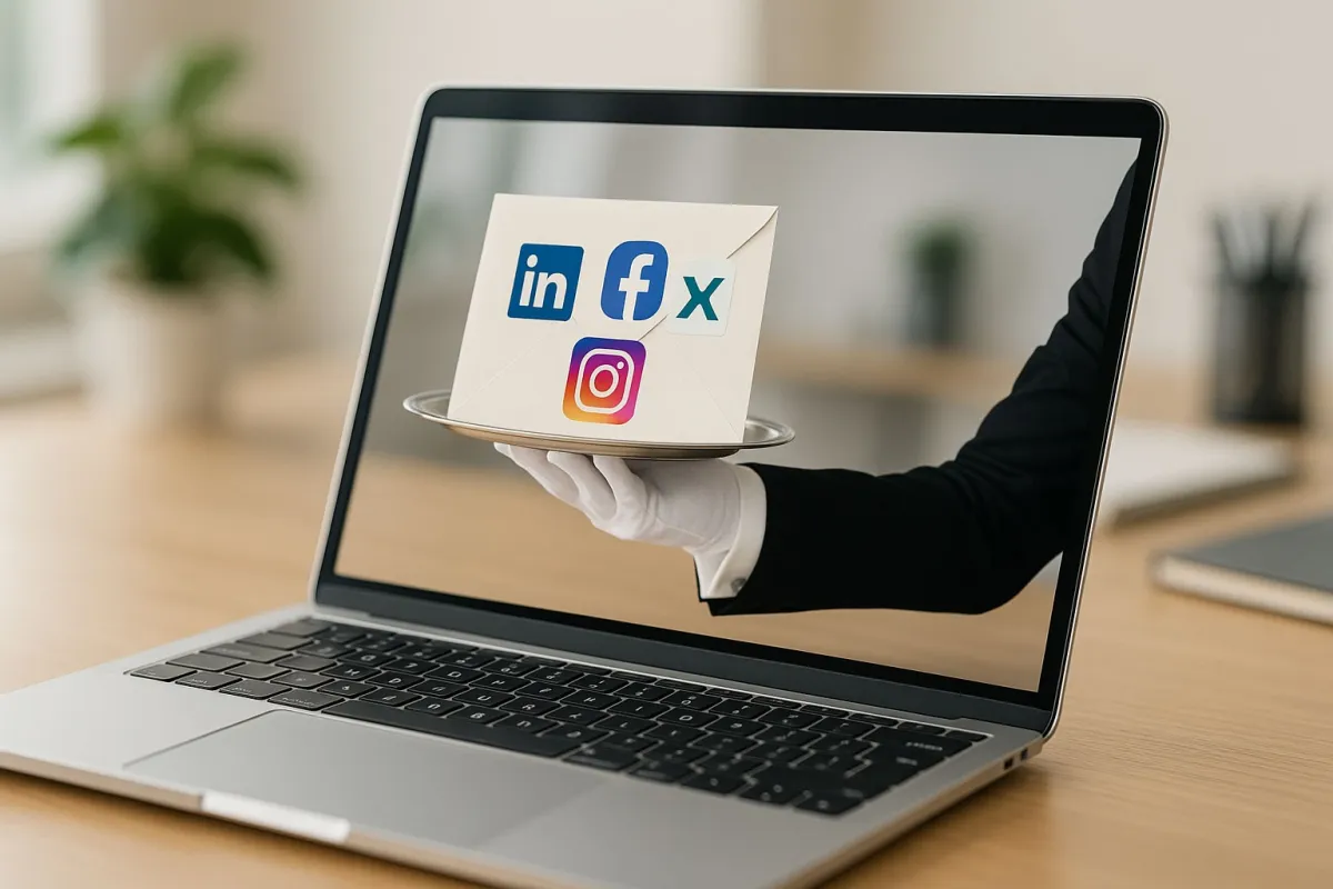 Individuell programmierte digitale Assistenten erleichtern es sichtbar zu bleiben. (© KI-Image prompted by René Greiner)