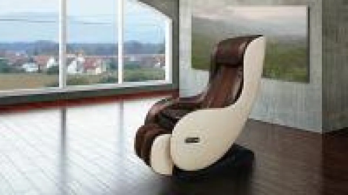 Massagesessel Welcon Easyrelaxx in beige / braun mit Shiatsu Massage, Zero-Gravity, Knetmassage, Rollenmassage und Klopfmassage