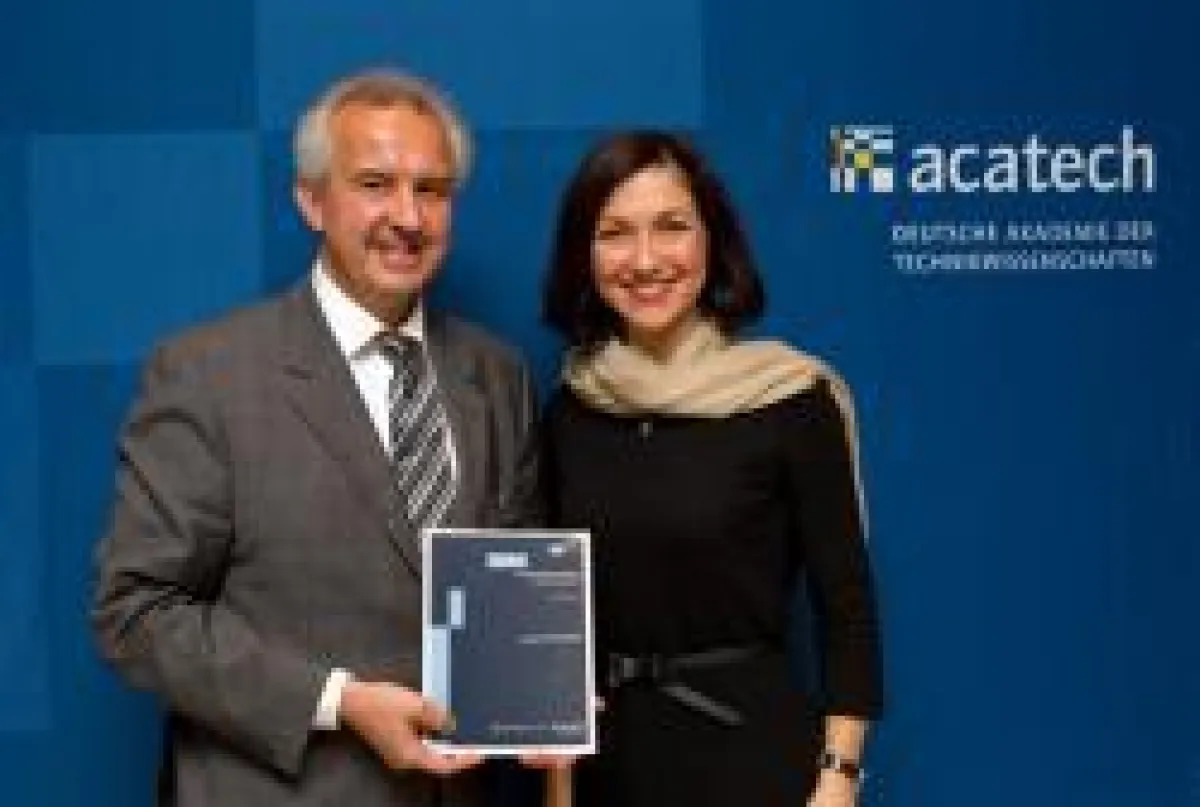 acatech Präsident Reinhard F. Hüttl und Staatssekretärin Katherina Reiche (BMU)