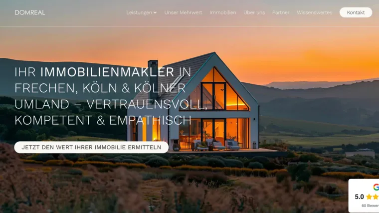 Bild: DOMREAL Immobilien - Ihr erfahrener Immobilienmakler in Frechen