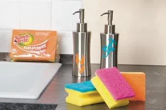 Frische Farben für den Hausputz - Reinigungsschwämme von Scotch-Brite Bild: Frische Farben für den Hausputz - Reinigungsschwämme von Scotch-Brite