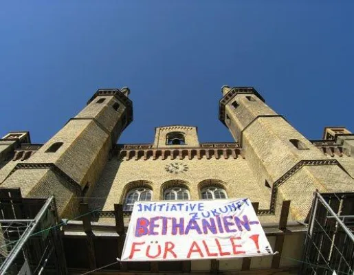 Bild: Bethanien - Spektakuläre Missachtung basisdemokratischer Instrumente durch den Bezirk Friedrichshain-Kreuzberg