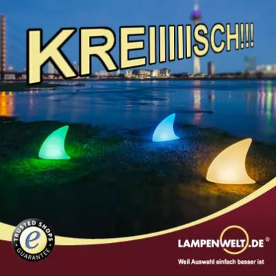 Bild: Ein echter Hai? Nein, aber eine originelle Neuheit bei Lampenwelt.de