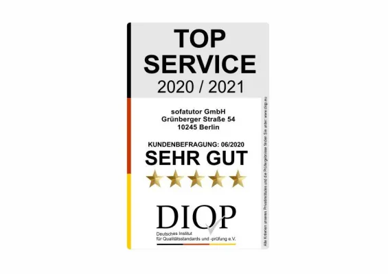 Bild: Servicesiegel an die digitale Lernplattform Sofatutor vergeben