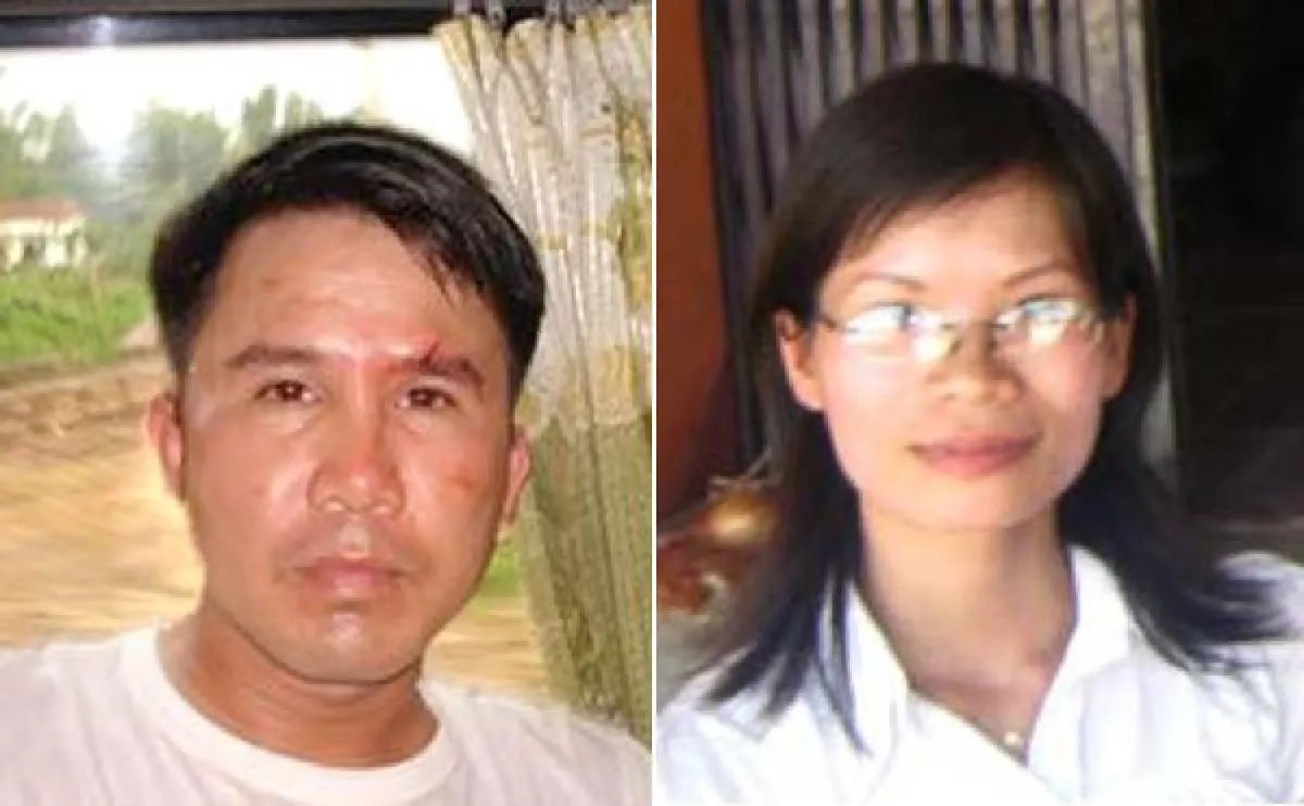 Ziele staatlich gelenkter Gewaltübergriffe: die vietnamesischen Bürgerrechtler Pham Van Troi (li.) und Pham Thanh Nghien (r.)