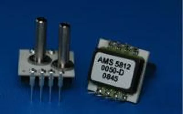 Bild: Ratiometrischer Druckaufnehmer (AMS 5812) mit Analogausgang und I²C-Interface im Bereich von 0,15 bis 100 PSI
