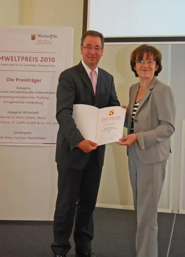 Bild: Haus Rabenhorst mit Umweltpreis 2010 ausgezeichnet