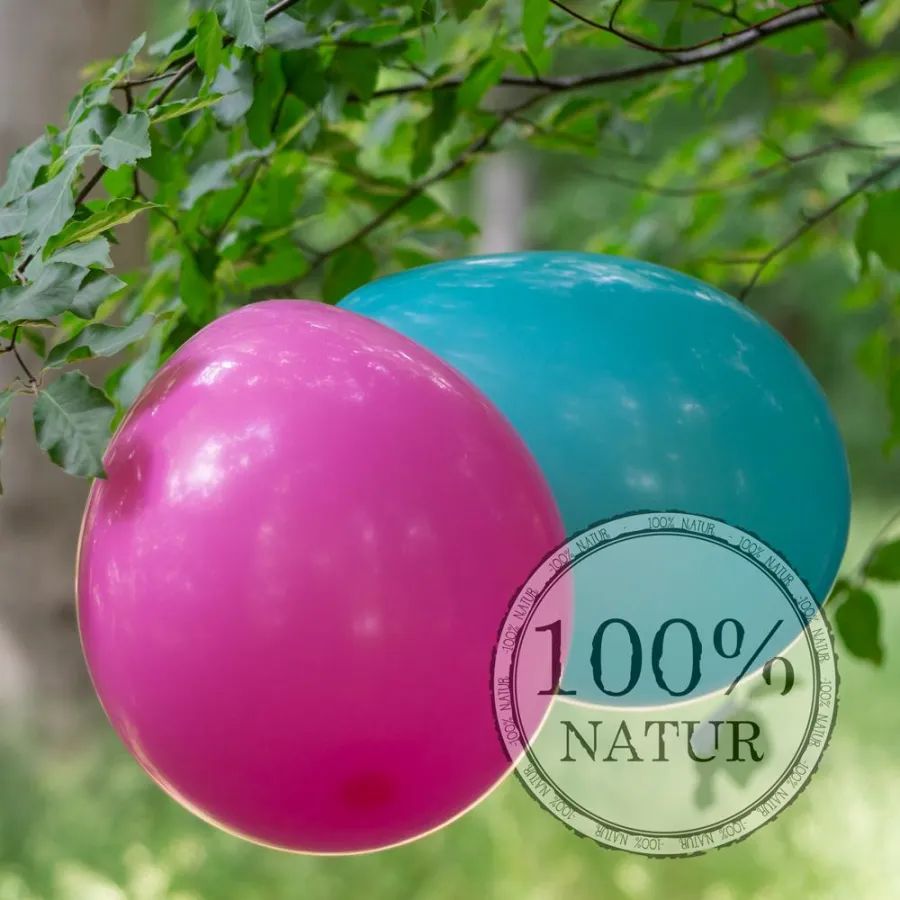 Bio-Luftballons von Natur-Luftballons.de sind vollständig biologisch abbaubar