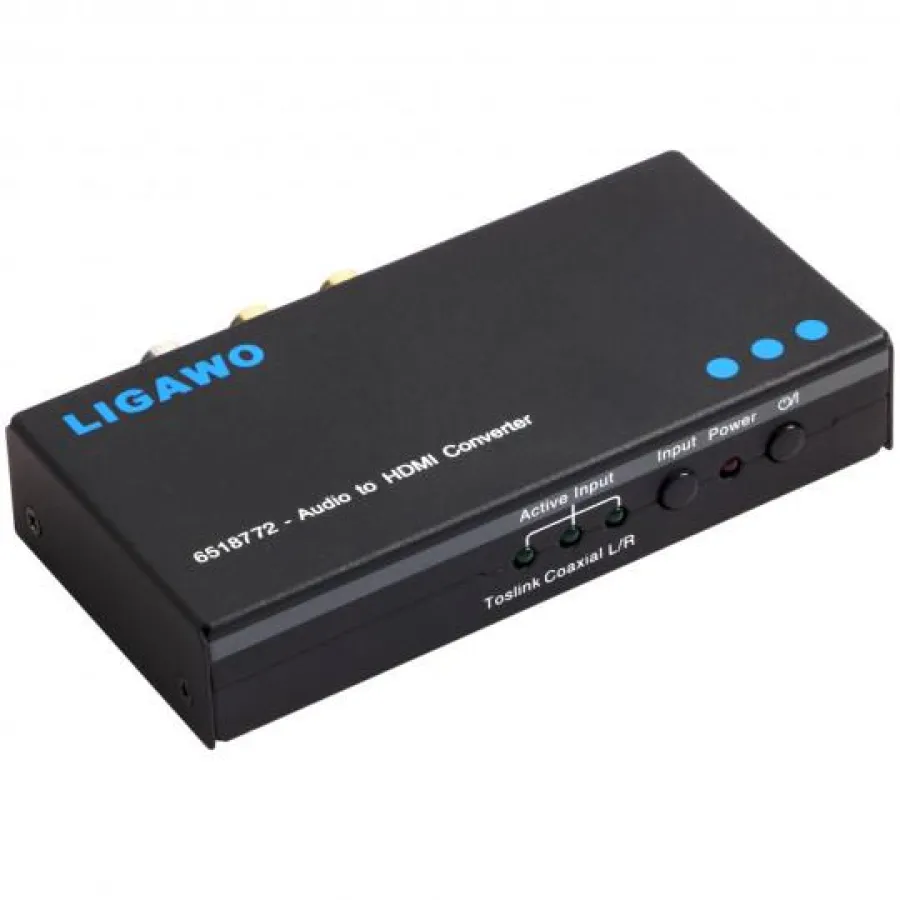 Ligawo ® 6518772 Toslink Coax Cinch zu HDMI Audio Embedder