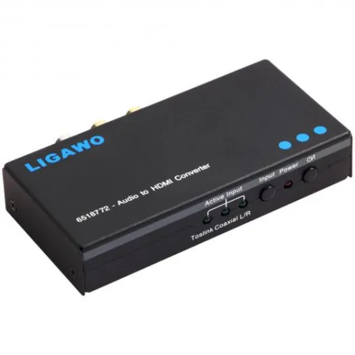 Ligawo präsentiert den neuen Toslink Coax Cinch zu HDMI Audio Embedder Bild: Ligawo präsentiert den neuen Toslink Coax Cinch zu HDMI Audio Embedder